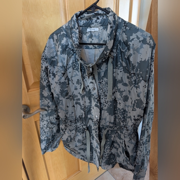 Maurices Jackets & Blazers - Maurices Dark Green Floral Utility Jacket